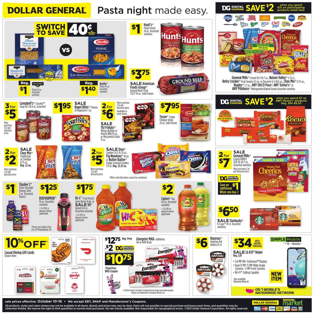 Catalogue Dollar General Halloween 2021 from 10/10/2021