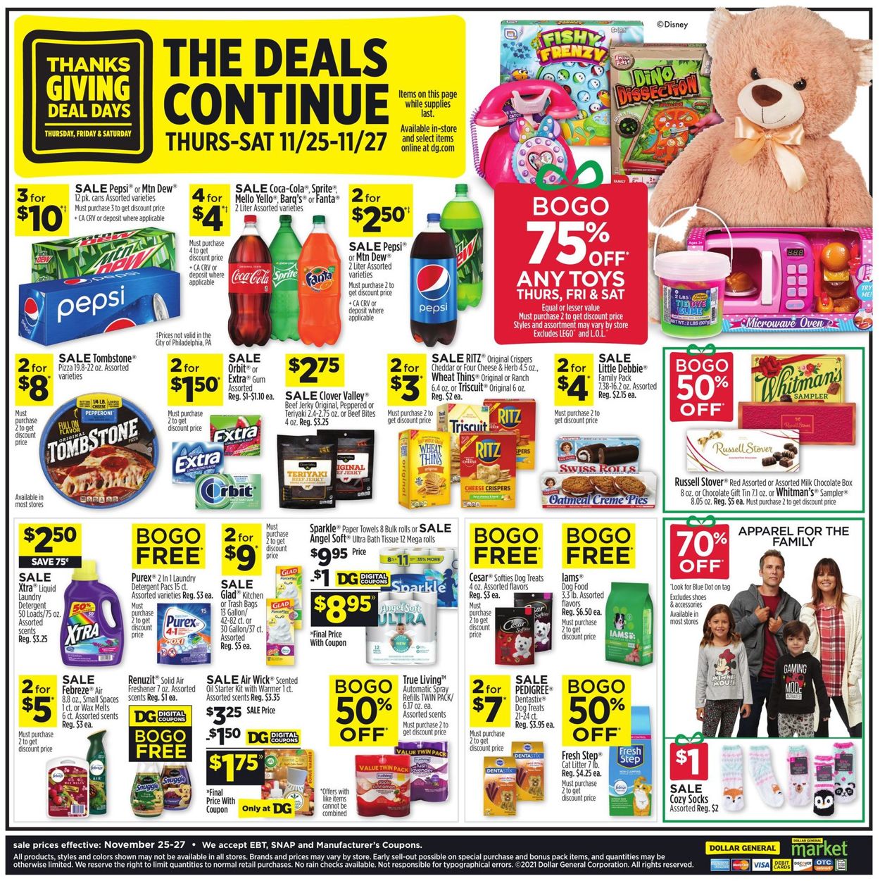 Catalogue Dollar General THANKSGIVING 2021 from 11/25/2021