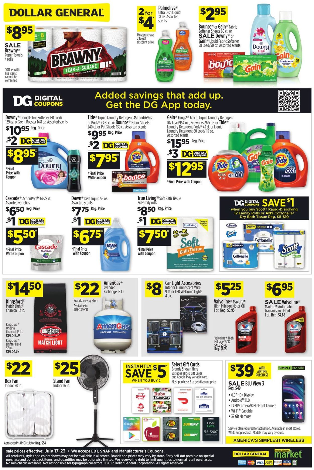 Catalogue Dollar General from 07/17/2022