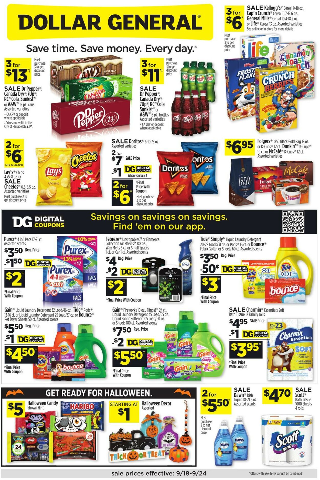 Catalogue Dollar General from 09/18/2022