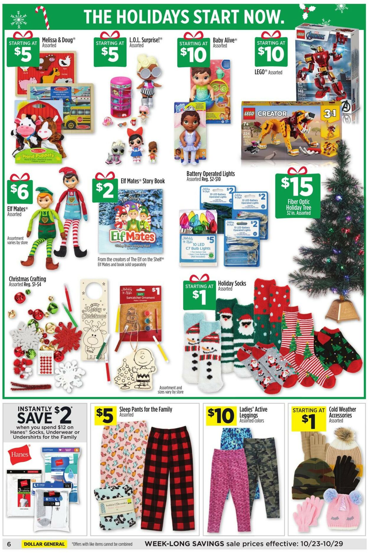 Catalogue Dollar General from 10/23/2022