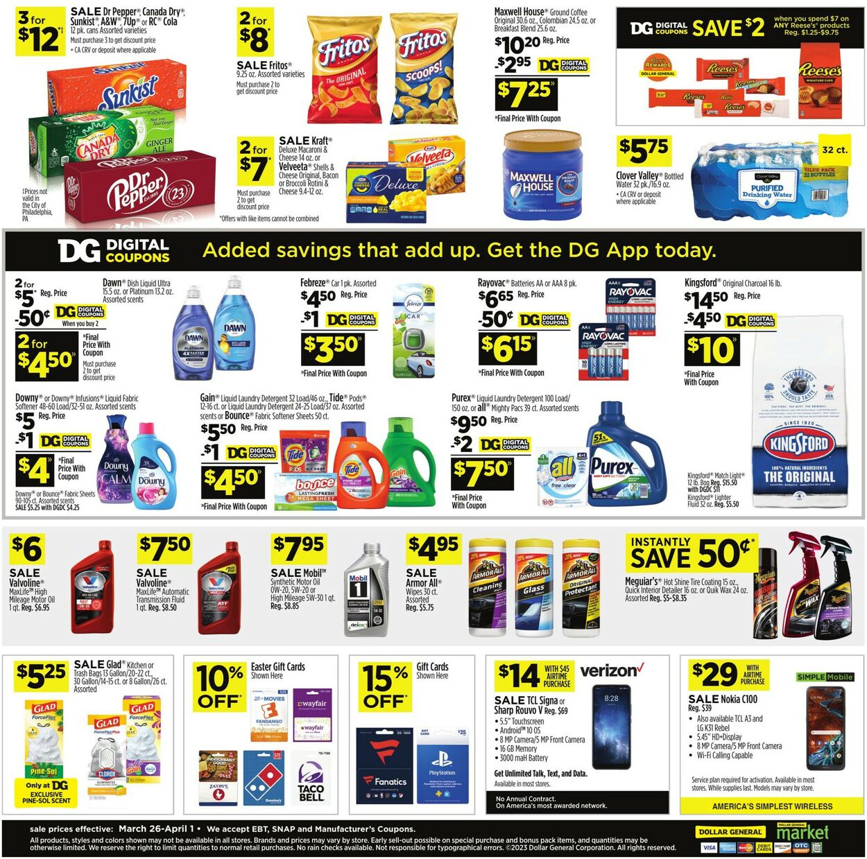 Catalogue Dollar General from 03/26/2023