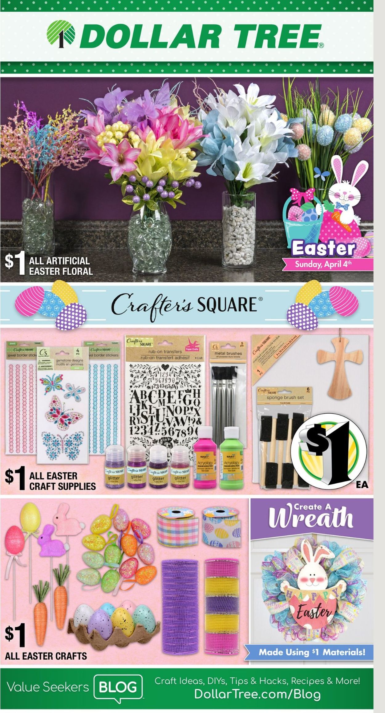 Catalogue Dollar Tree  - Easter 2021 from 03/18/2021