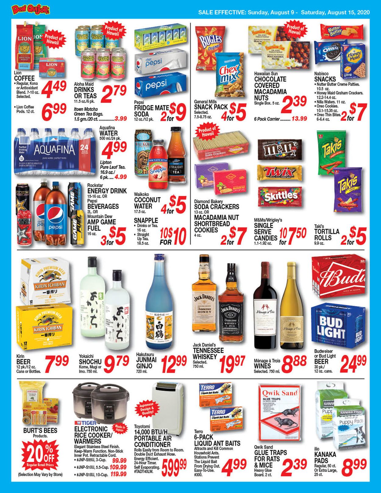 Catalogue Don Quijote Hawaii from 08/09/2020