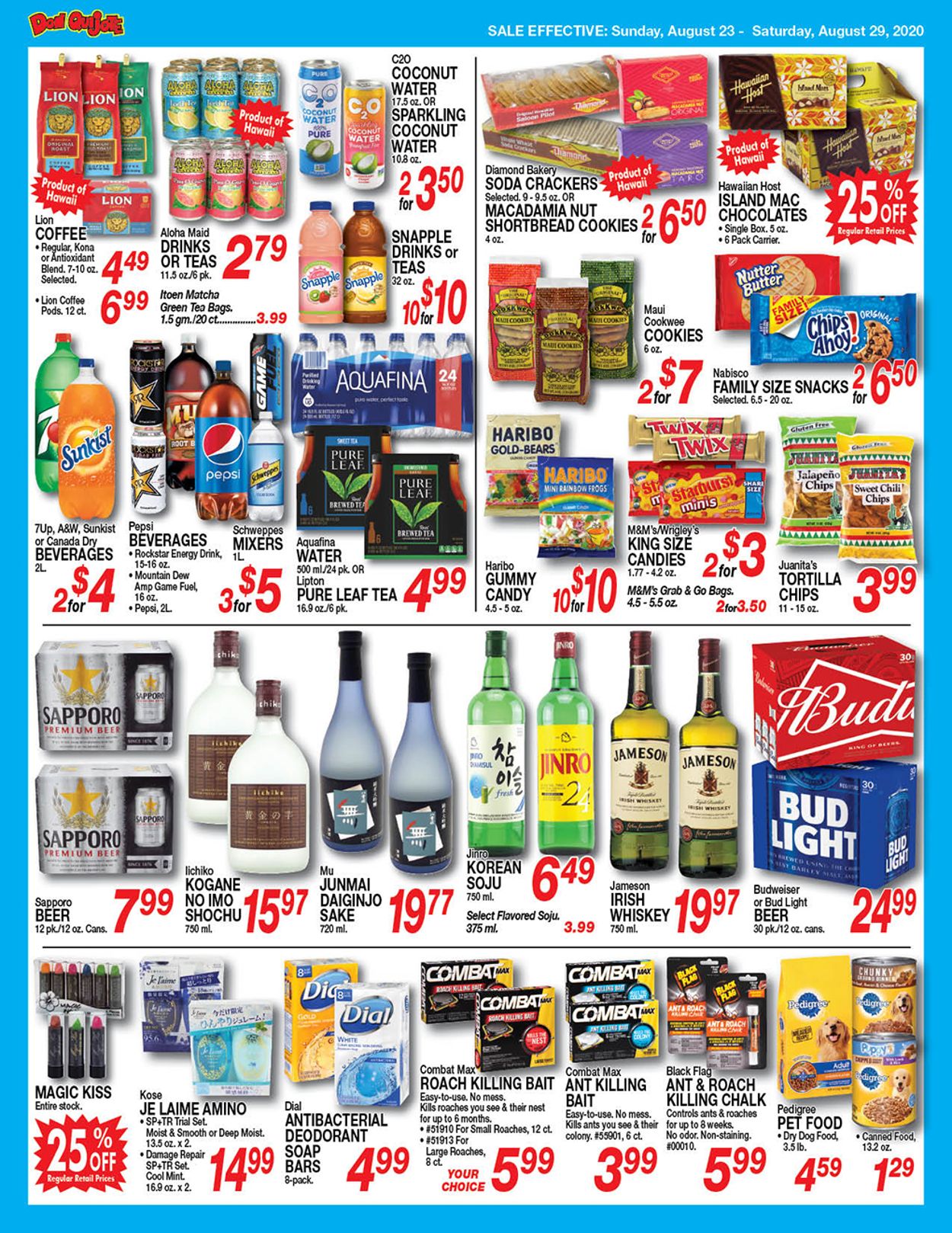 Catalogue Don Quijote Hawaii from 08/16/2020