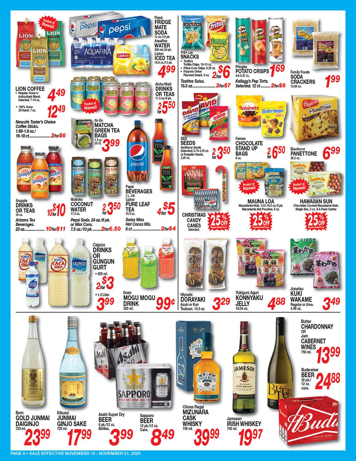 Catalogue Don Quijote Hawaii from 11/15/2020