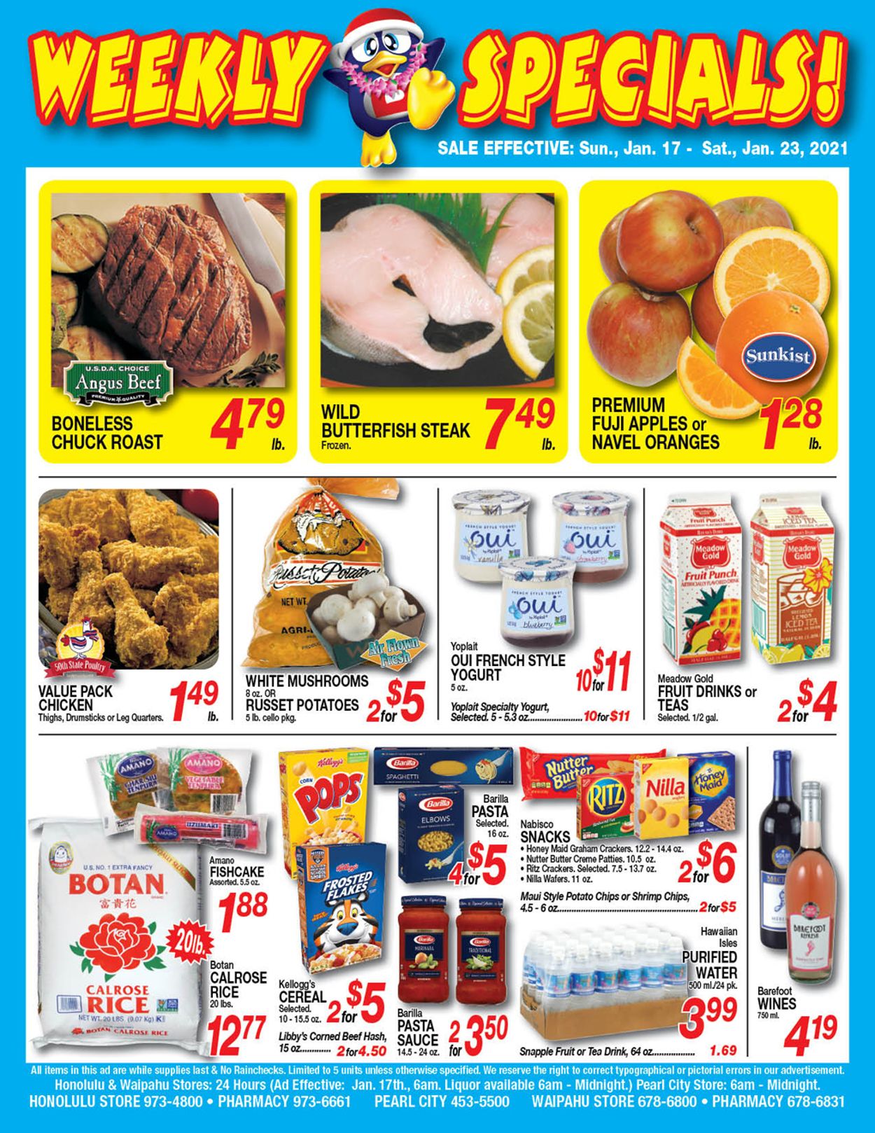 Catalogue Don Quijote Hawaii from 01/17/2021