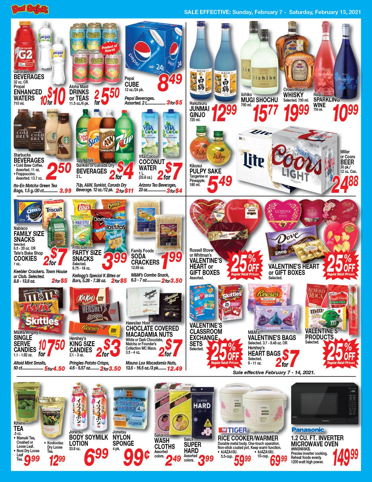 Catalogue Don Quijote Hawaii from 02/07/2021