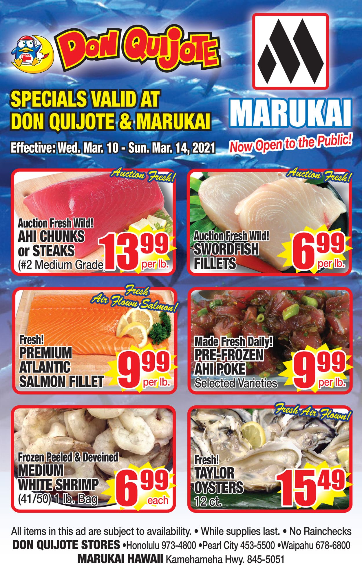 Catalogue Don Quijote Hawaii from 03/14/2021