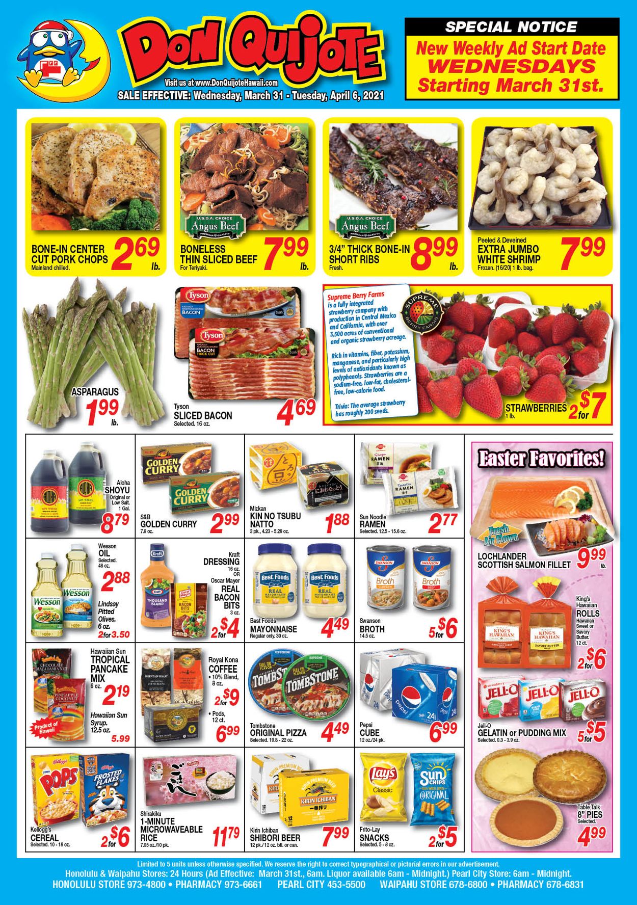 Catalogue Don Quijote Hawaii from 03/31/2021