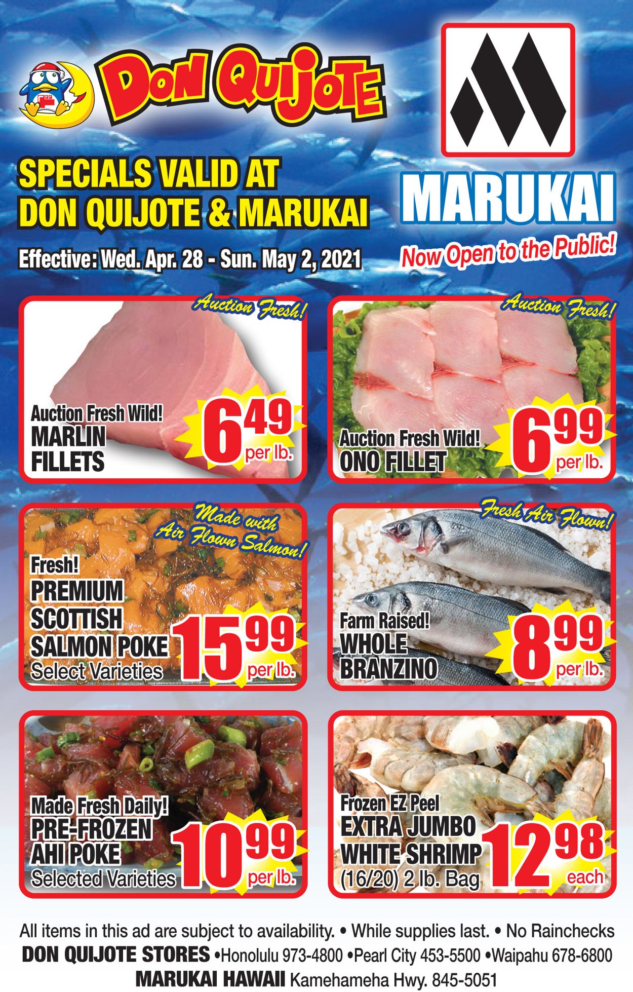 Catalogue Don Quijote Hawaii from 04/28/2021