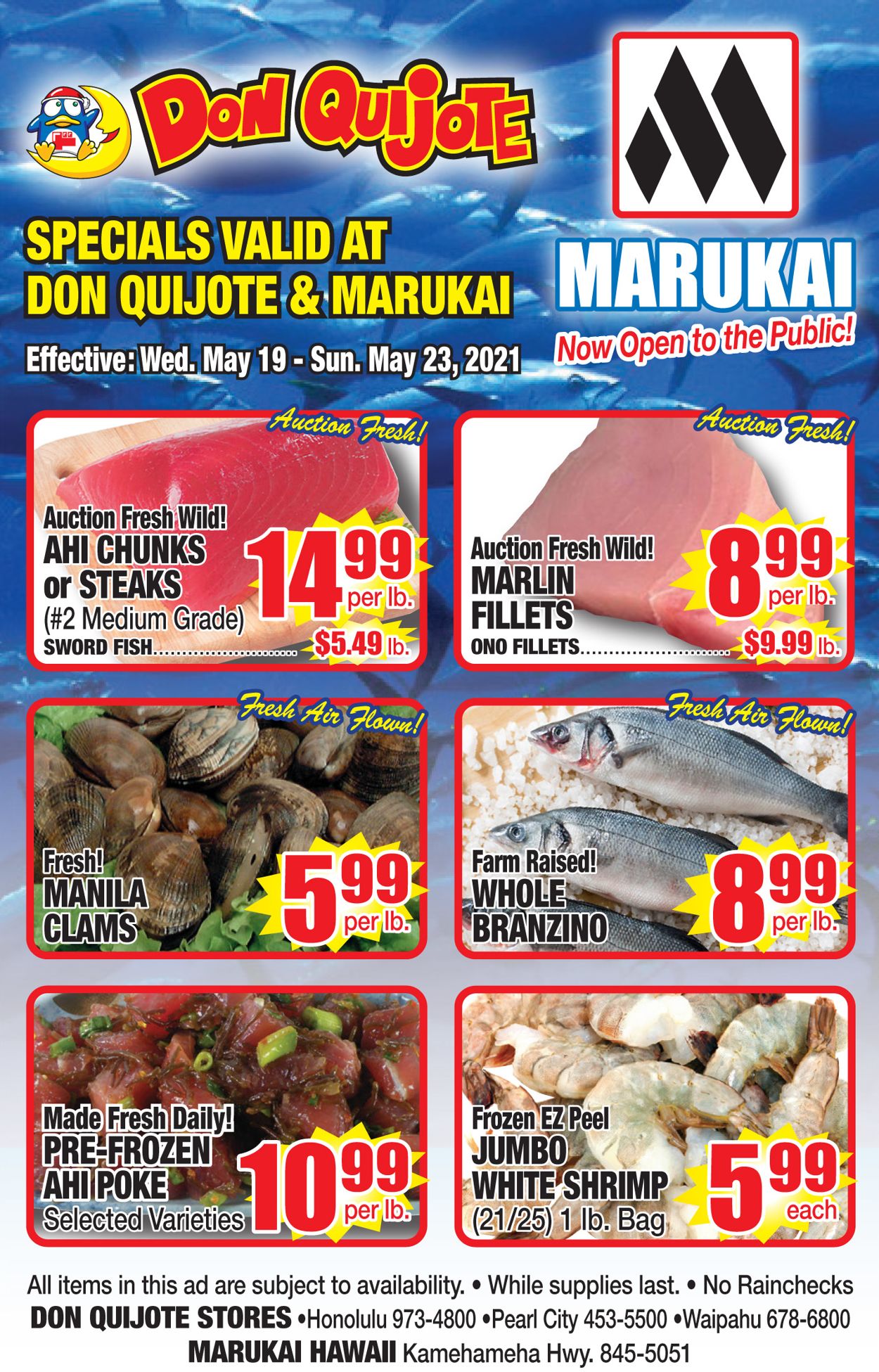 Catalogue Don Quijote Hawaii from 05/19/2021