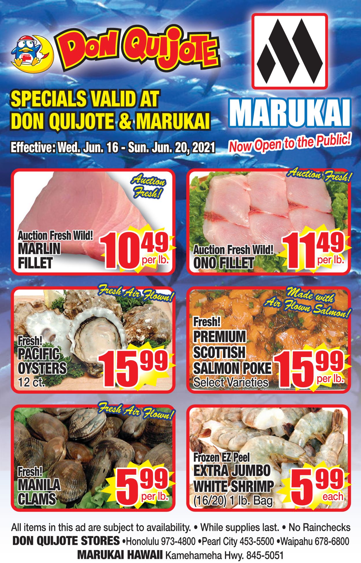 Catalogue Don Quijote Hawaii from 06/16/2021