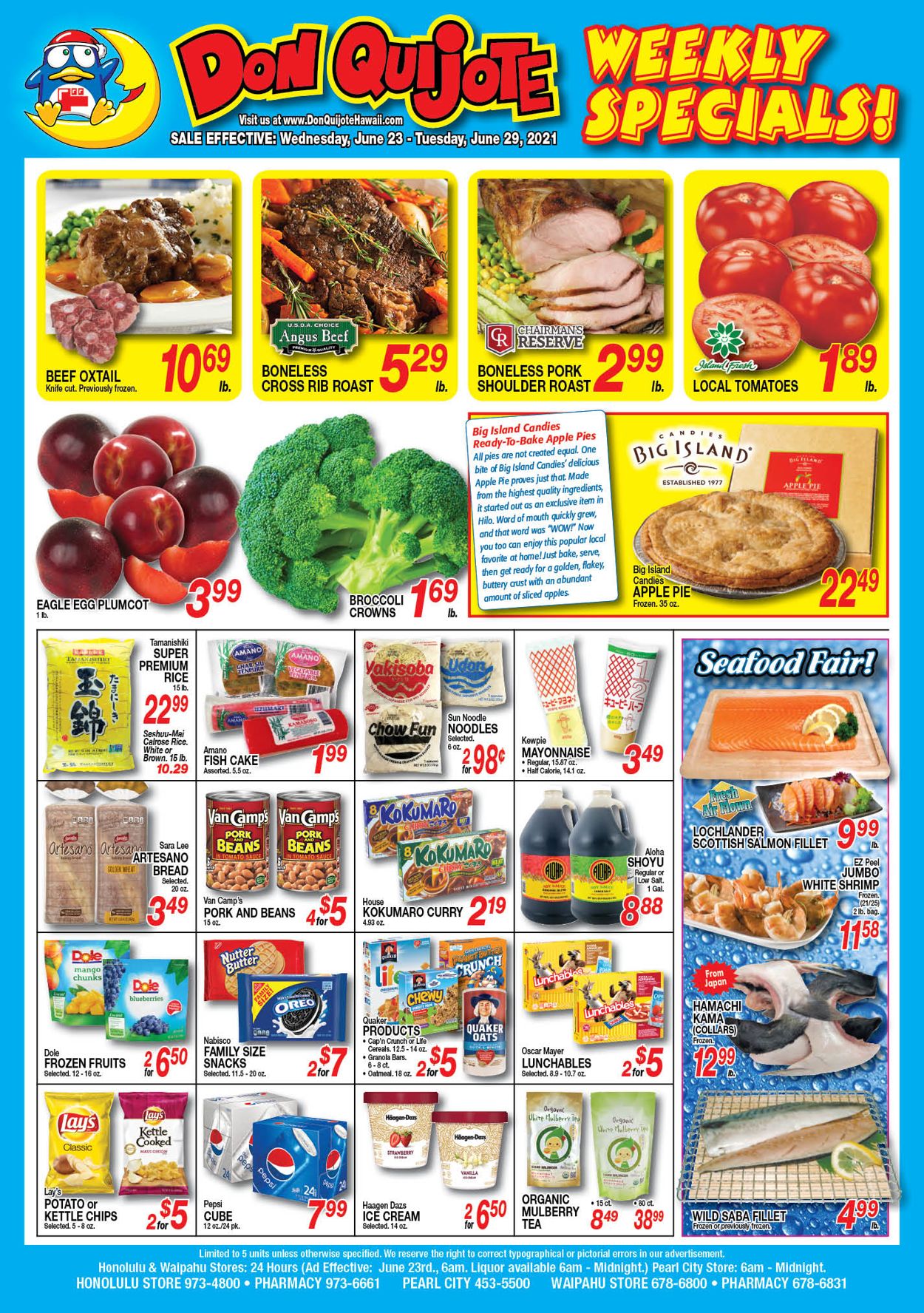Catalogue Don Quijote Hawaii from 06/23/2021