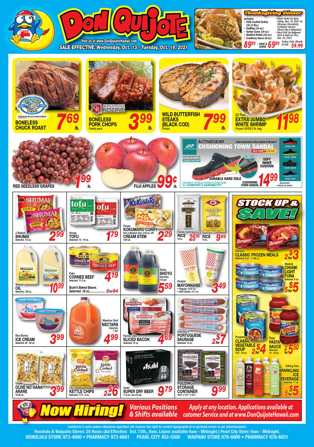 Catalogue Don Quijote Hawaii from 10/13/2021