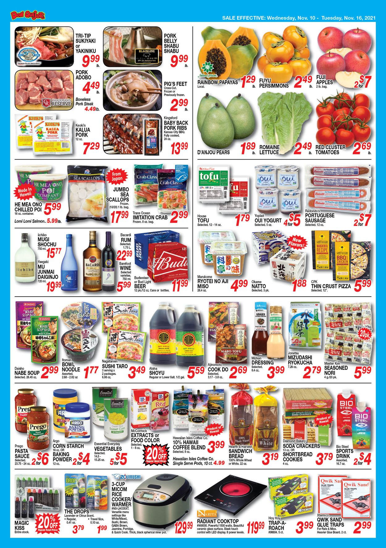 Catalogue Don Quijote Hawaii from 11/10/2021