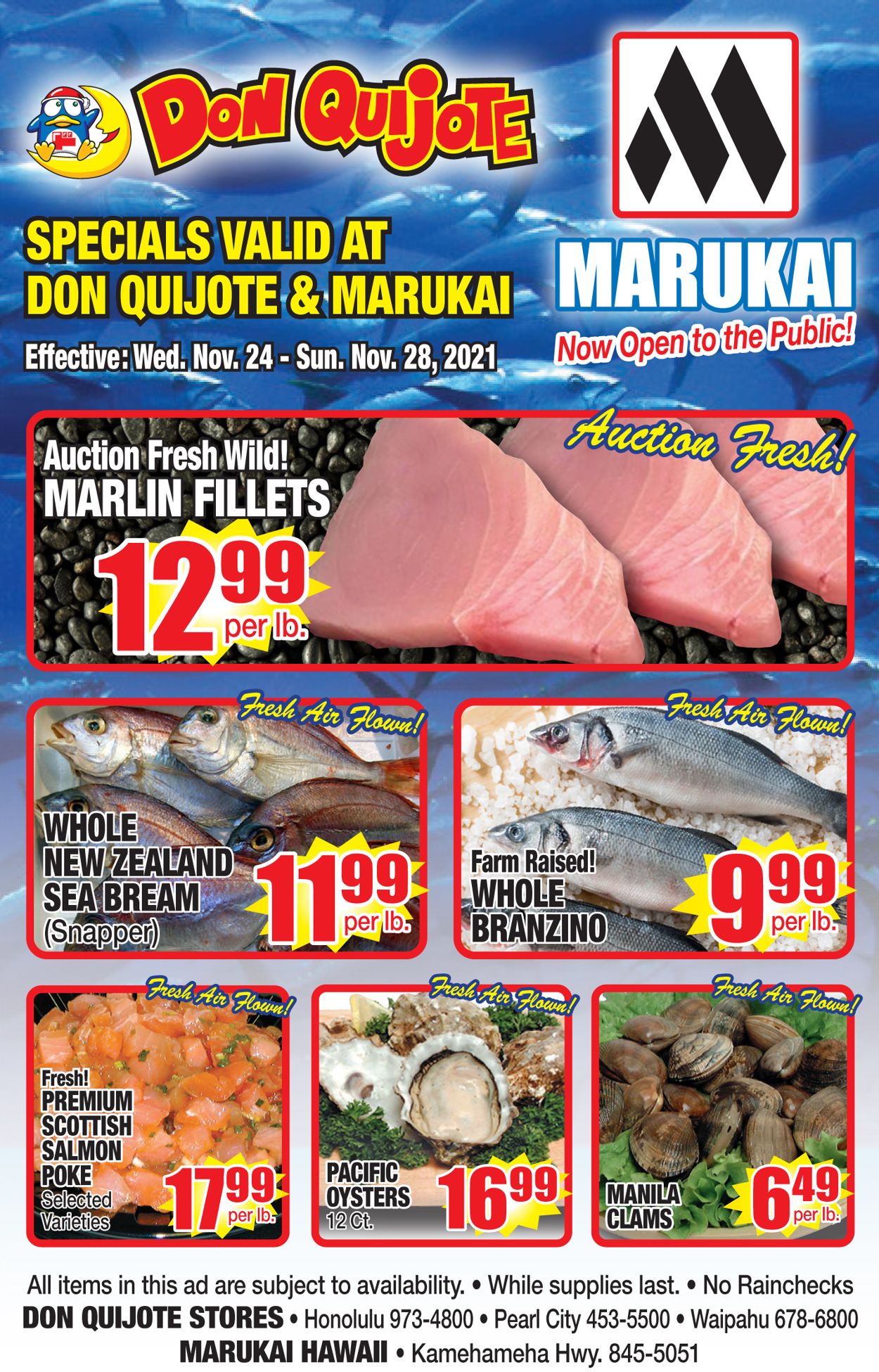 Catalogue Don Quijote Hawaii BLACK WEEKEND 2021 from 11/26/2021