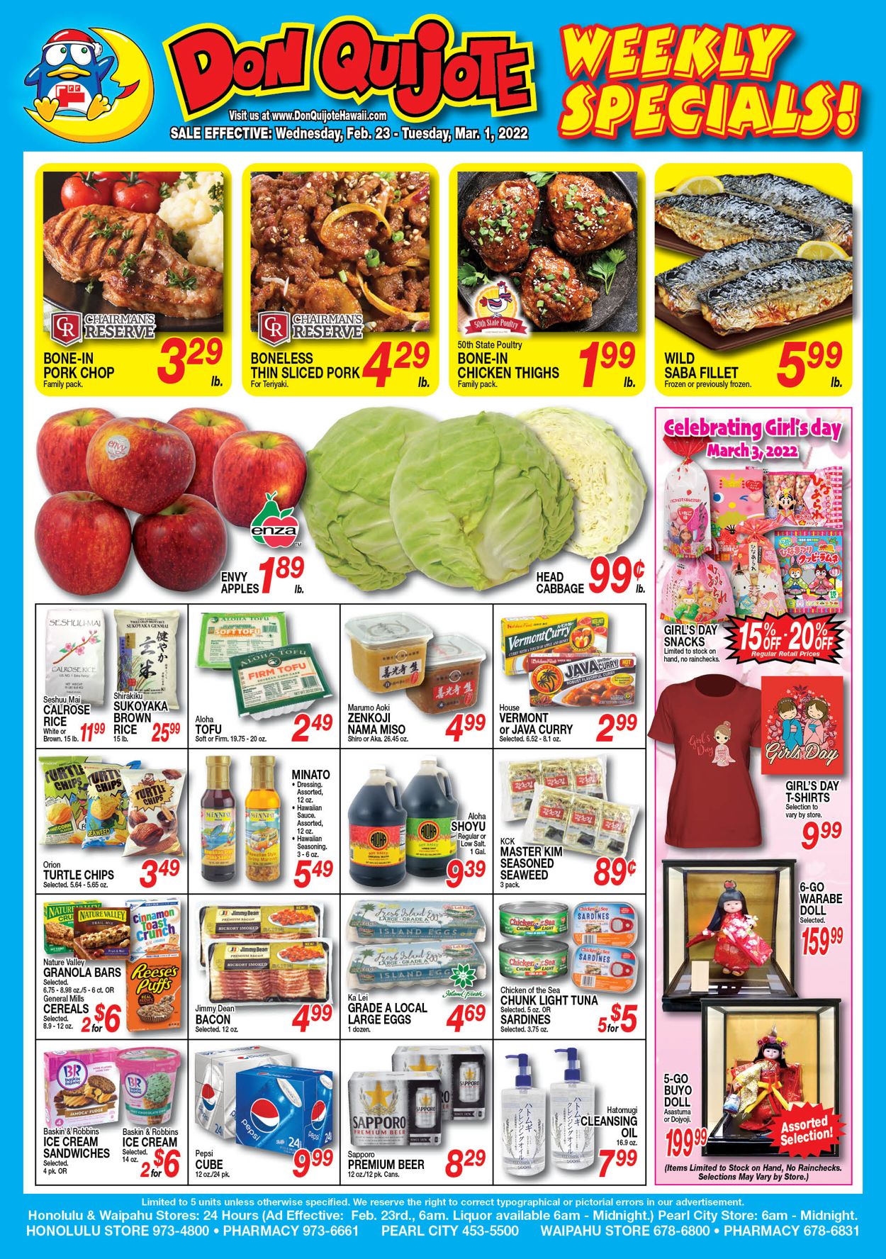 Catalogue Don Quijote Hawaii from 02/23/2022