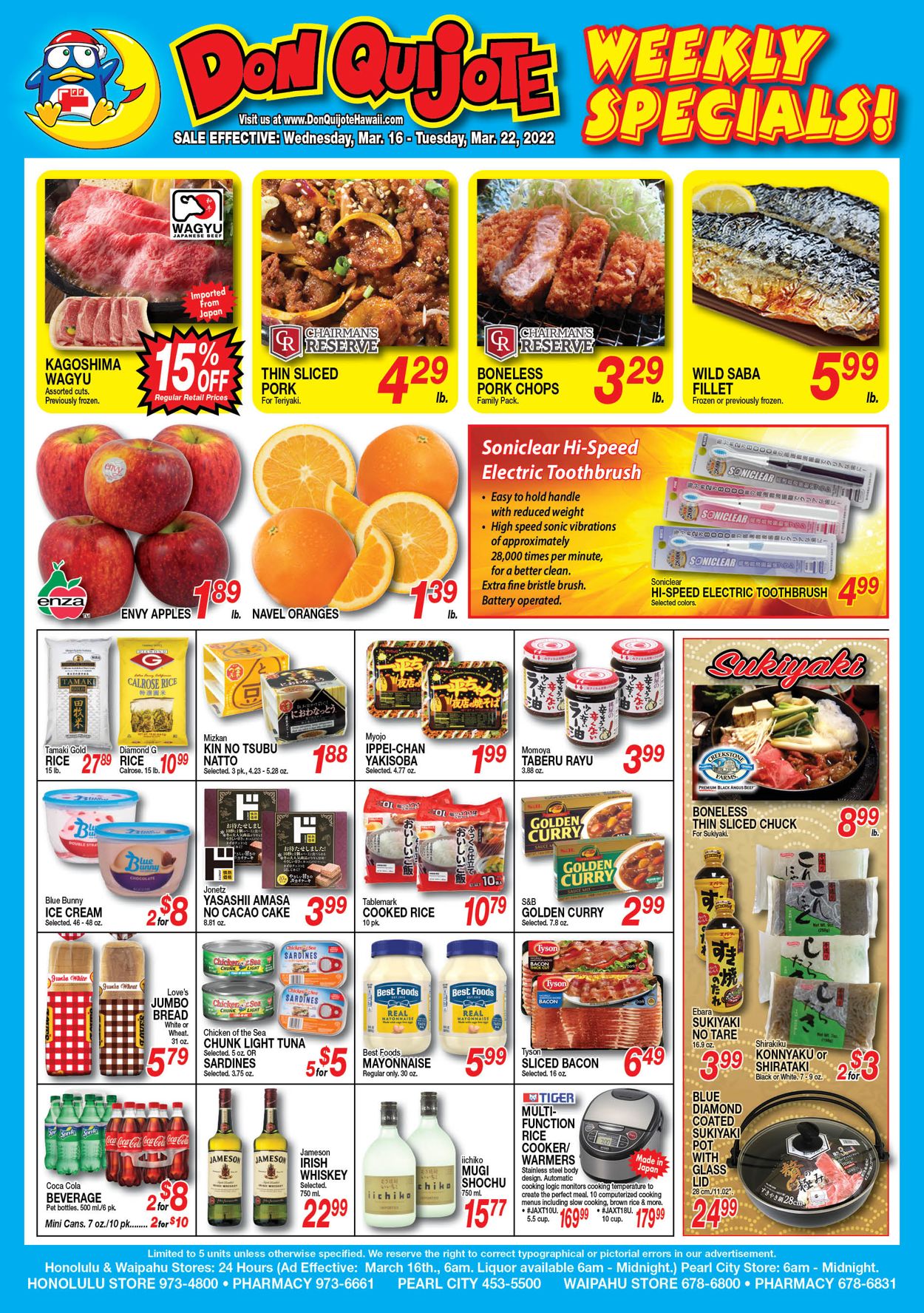 Catalogue Don Quijote Hawaii from 03/23/2022