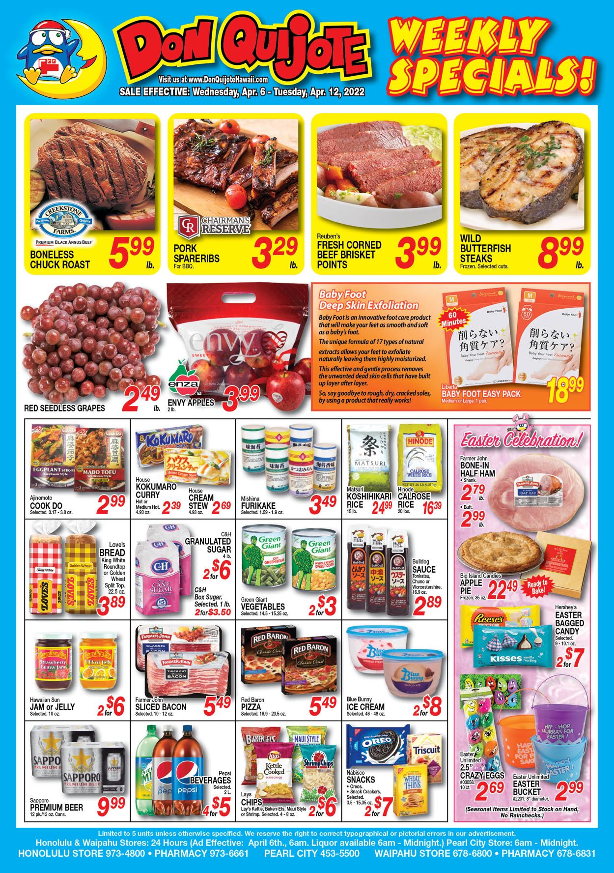 Catalogue Don Quijote Hawaii EASTER 2022 from 04/06/2022