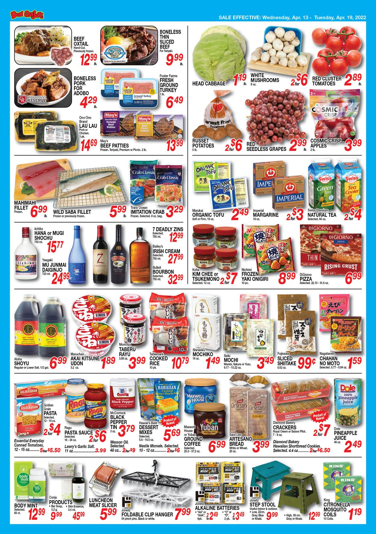 Catalogue Don Quijote Hawaii EASTER 2022 from 04/13/2022