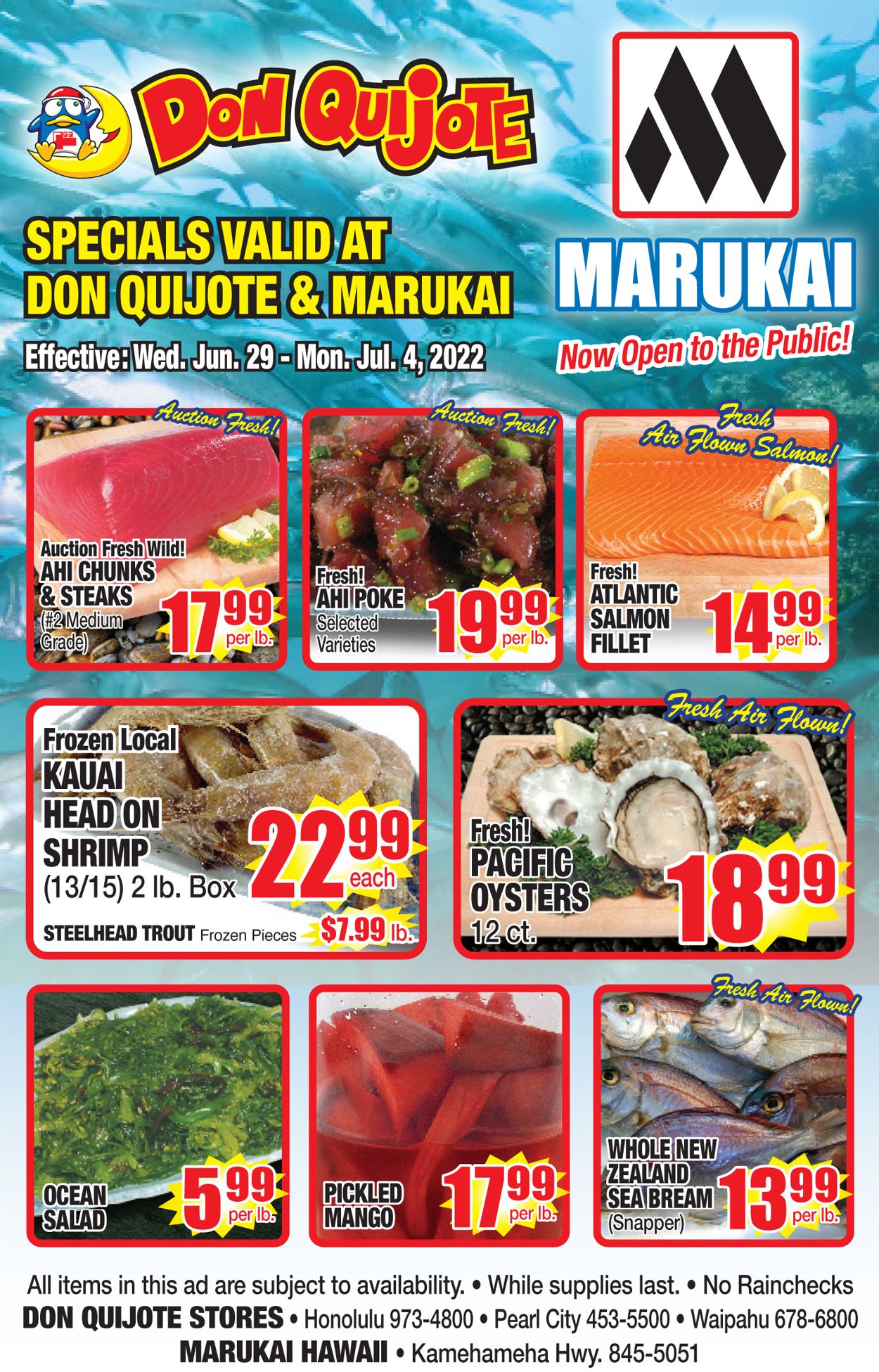 Catalogue Don Quijote Hawaii - 4th of July Sale from 06/29/2022