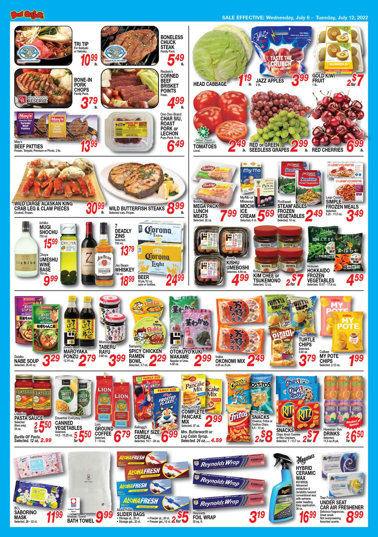 Catalogue Don Quijote Hawaii from 07/06/2022