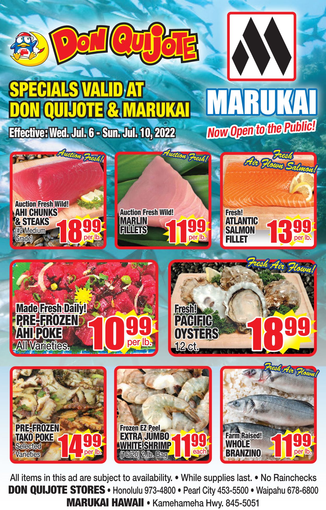 Catalogue Don Quijote Hawaii from 07/06/2022