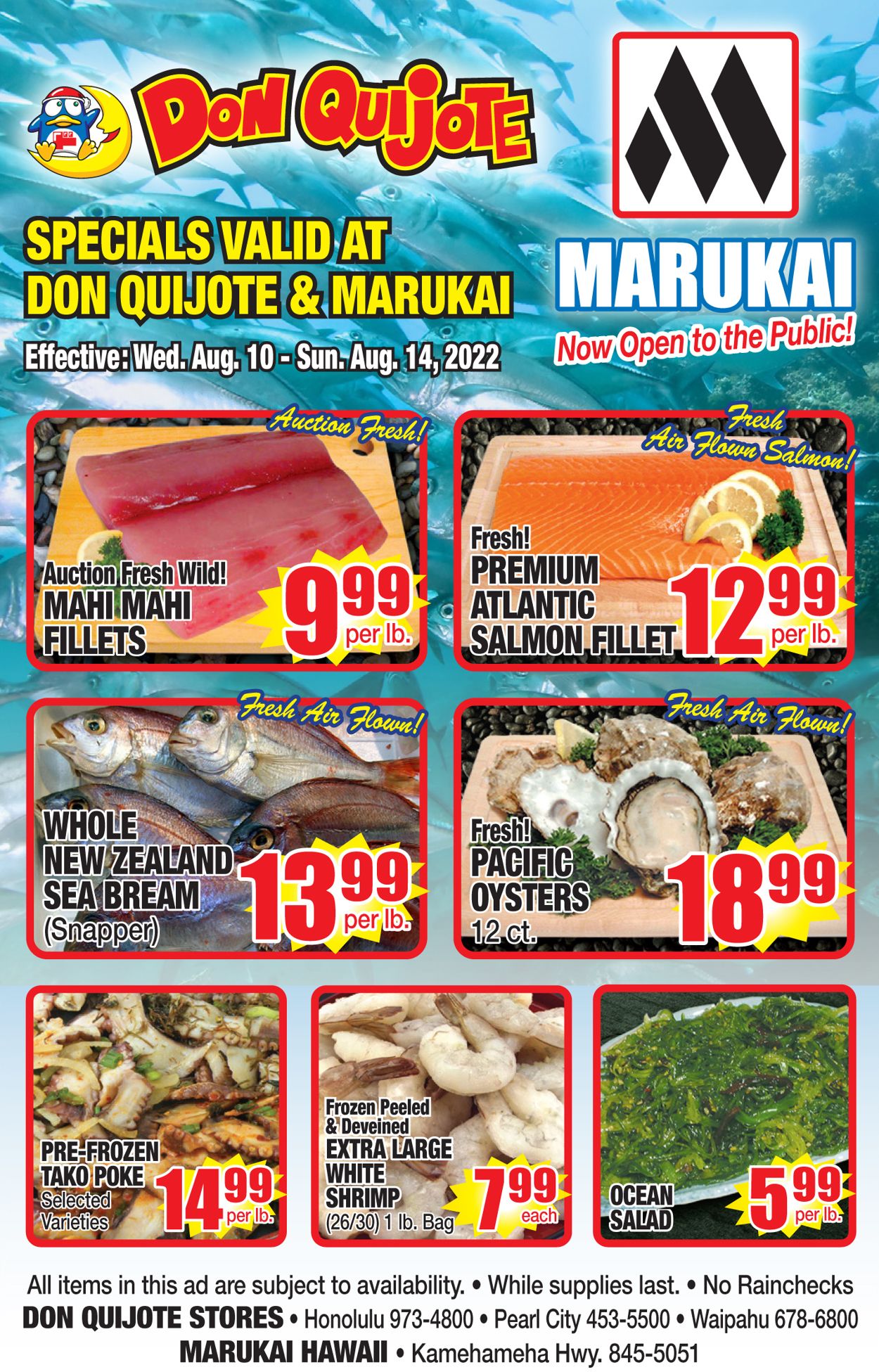 Catalogue Don Quijote Hawaii from 08/10/2022
