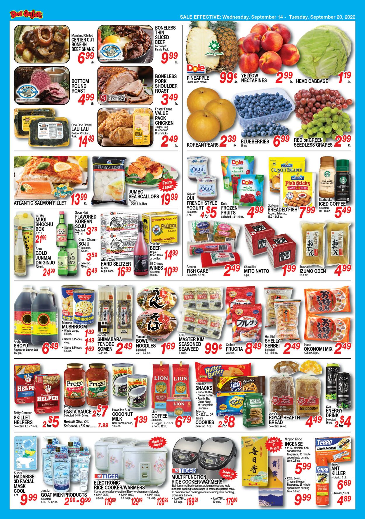 Catalogue Don Quijote Hawaii from 09/14/2022
