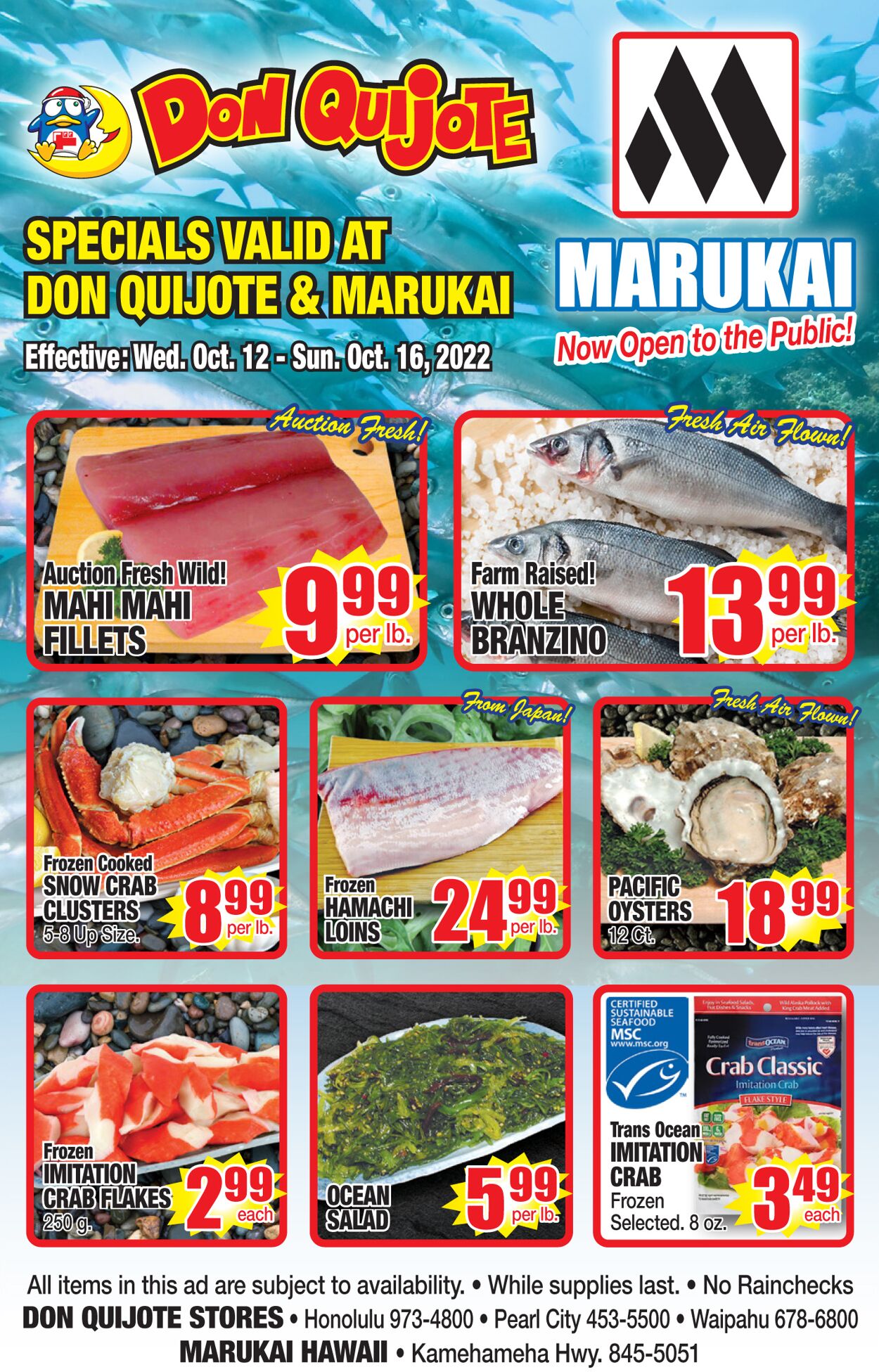 Catalogue Don Quijote Hawaii from 10/12/2022
