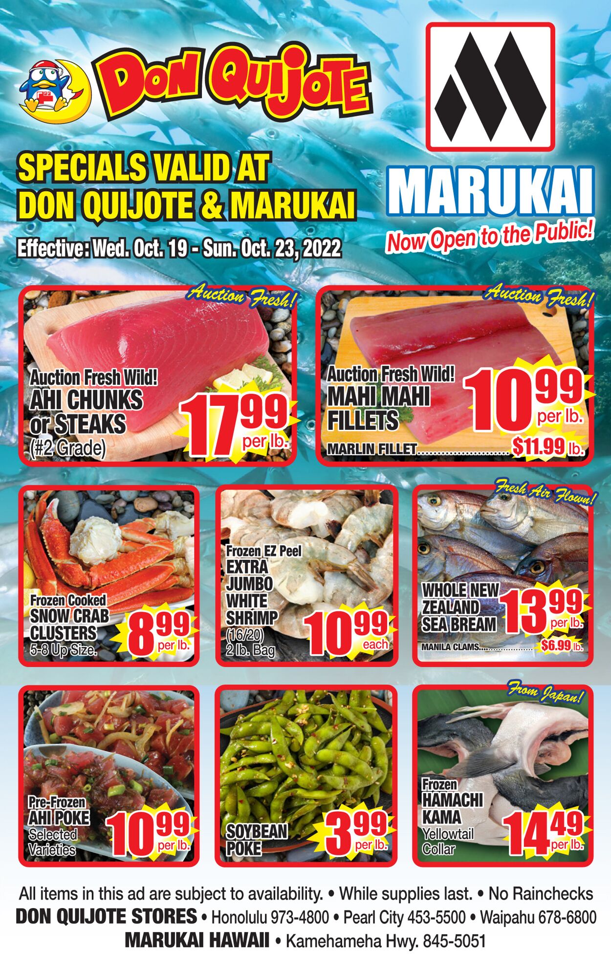Catalogue Don Quijote Hawaii from 10/19/2022