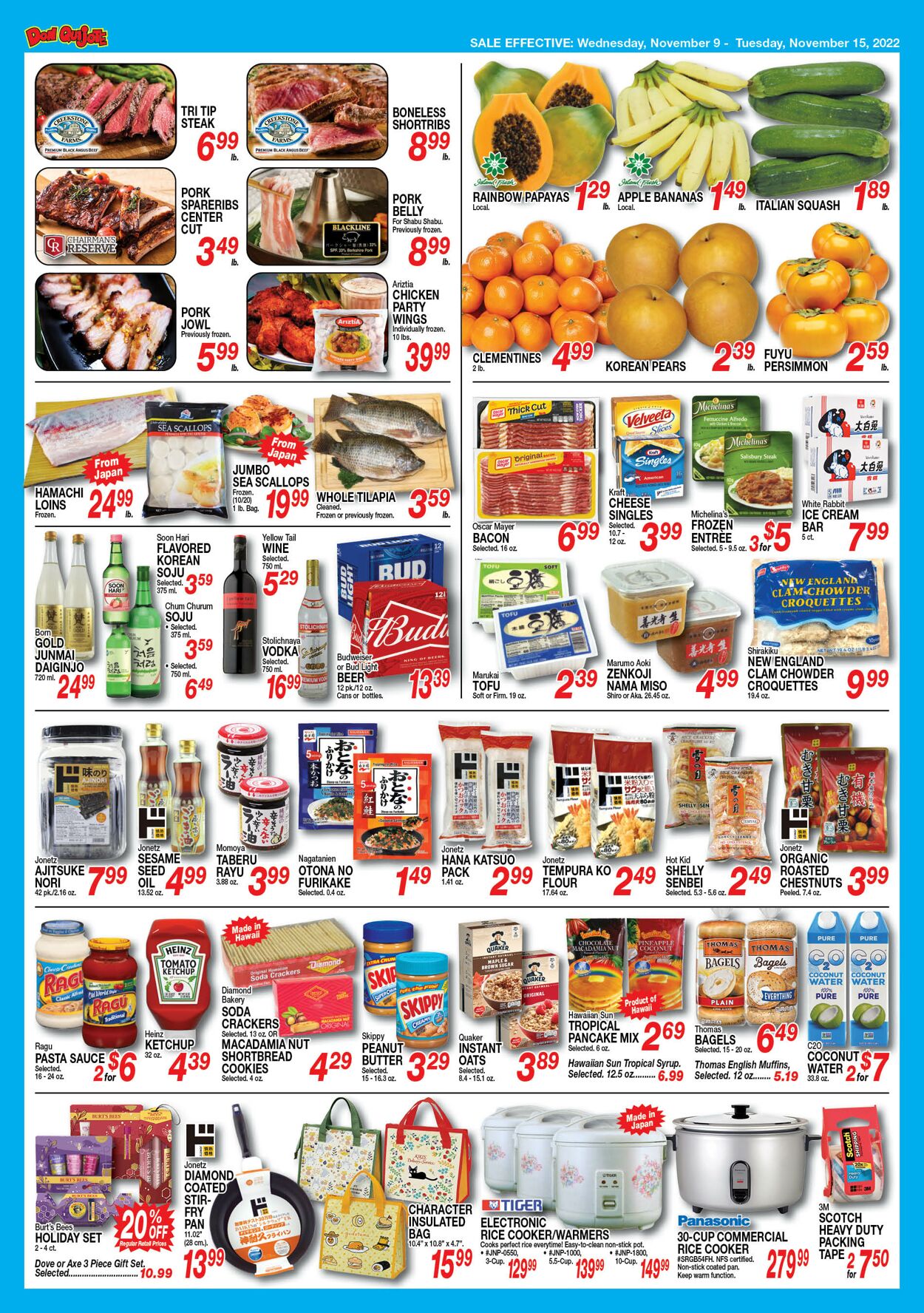 Catalogue Don Quijote Hawaii from 11/09/2022