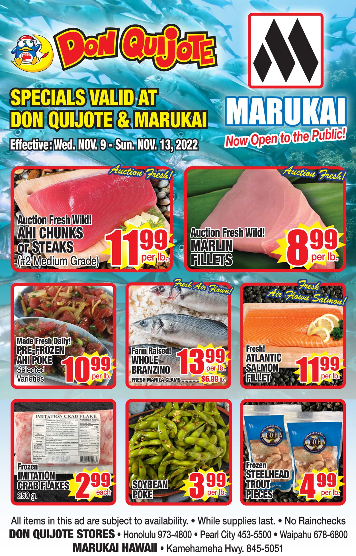 Catalogue Don Quijote Hawaii from 11/09/2022