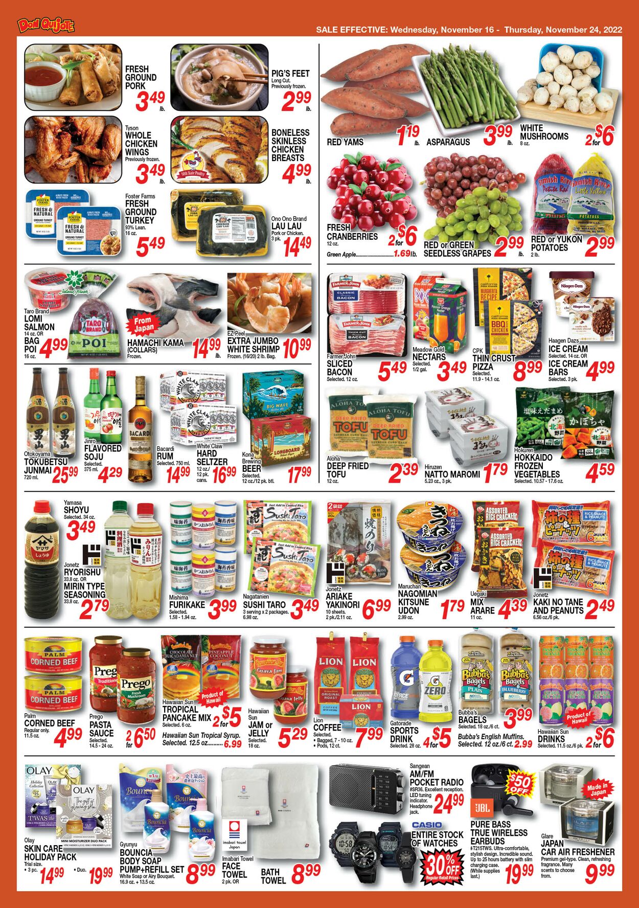 Catalogue Don Quijote Hawaii from 11/16/2022