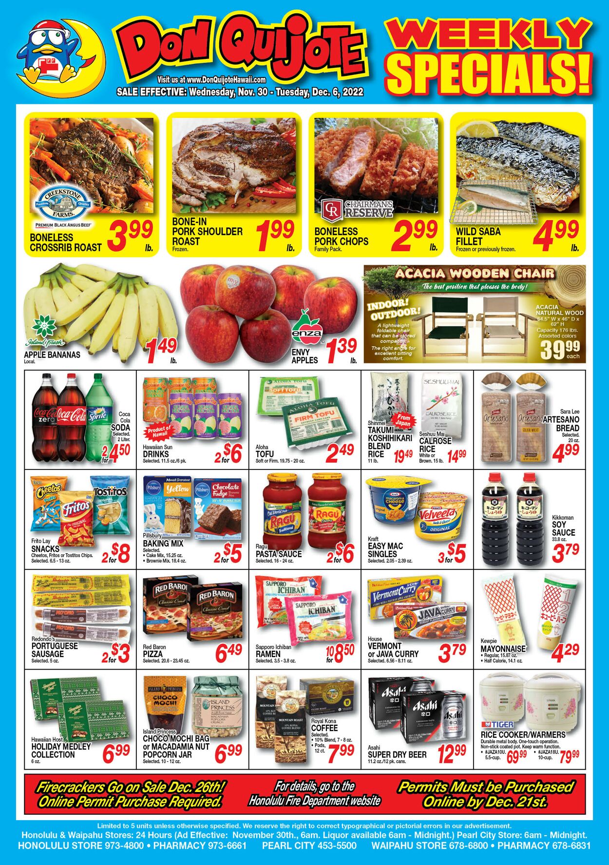 Catalogue Don Quijote Hawaii from 11/30/2022
