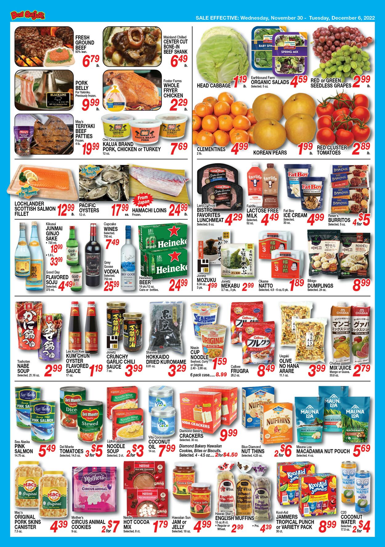 Catalogue Don Quijote Hawaii from 11/30/2022
