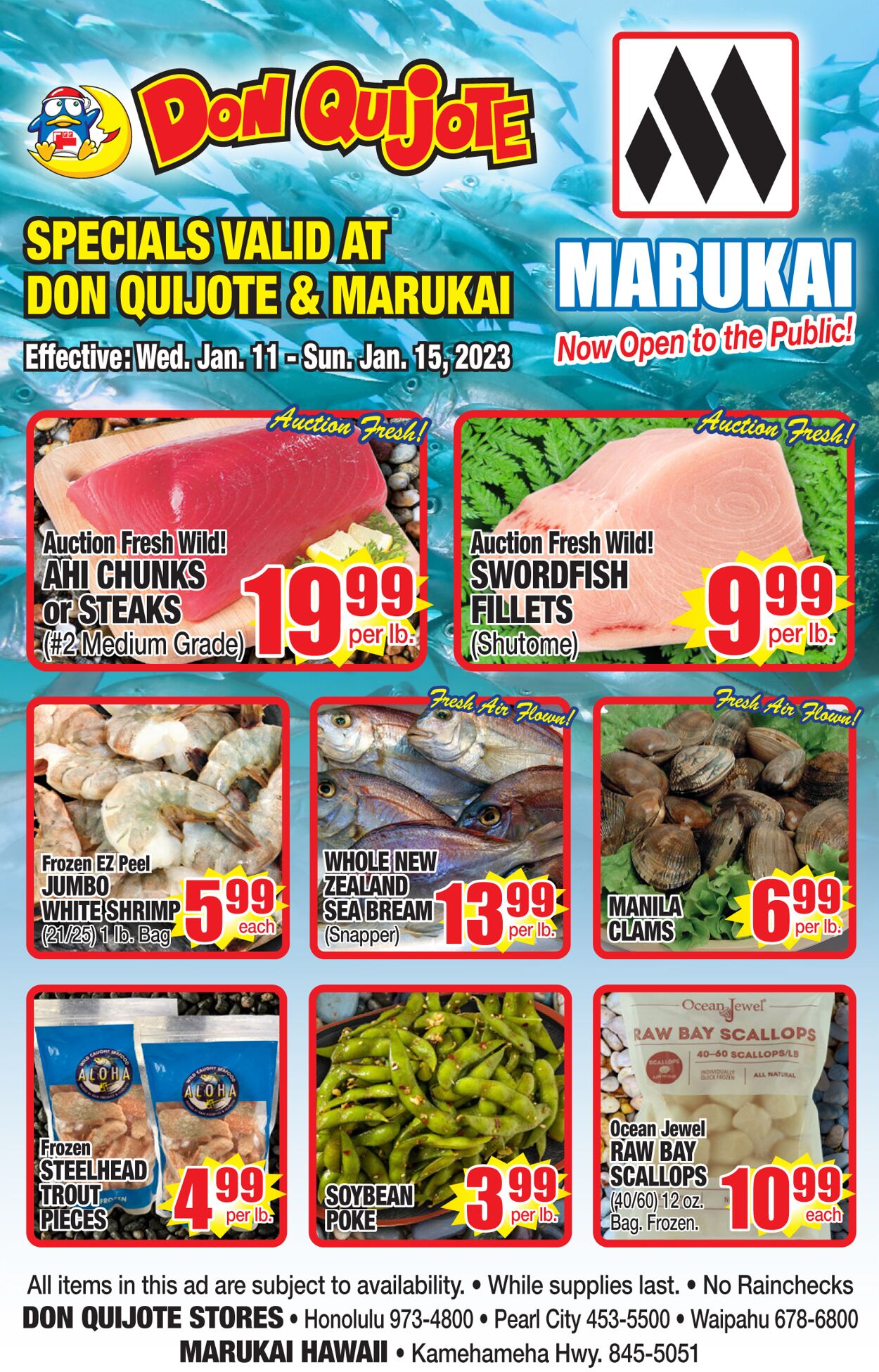 Catalogue Don Quijote Hawaii from 01/11/2023