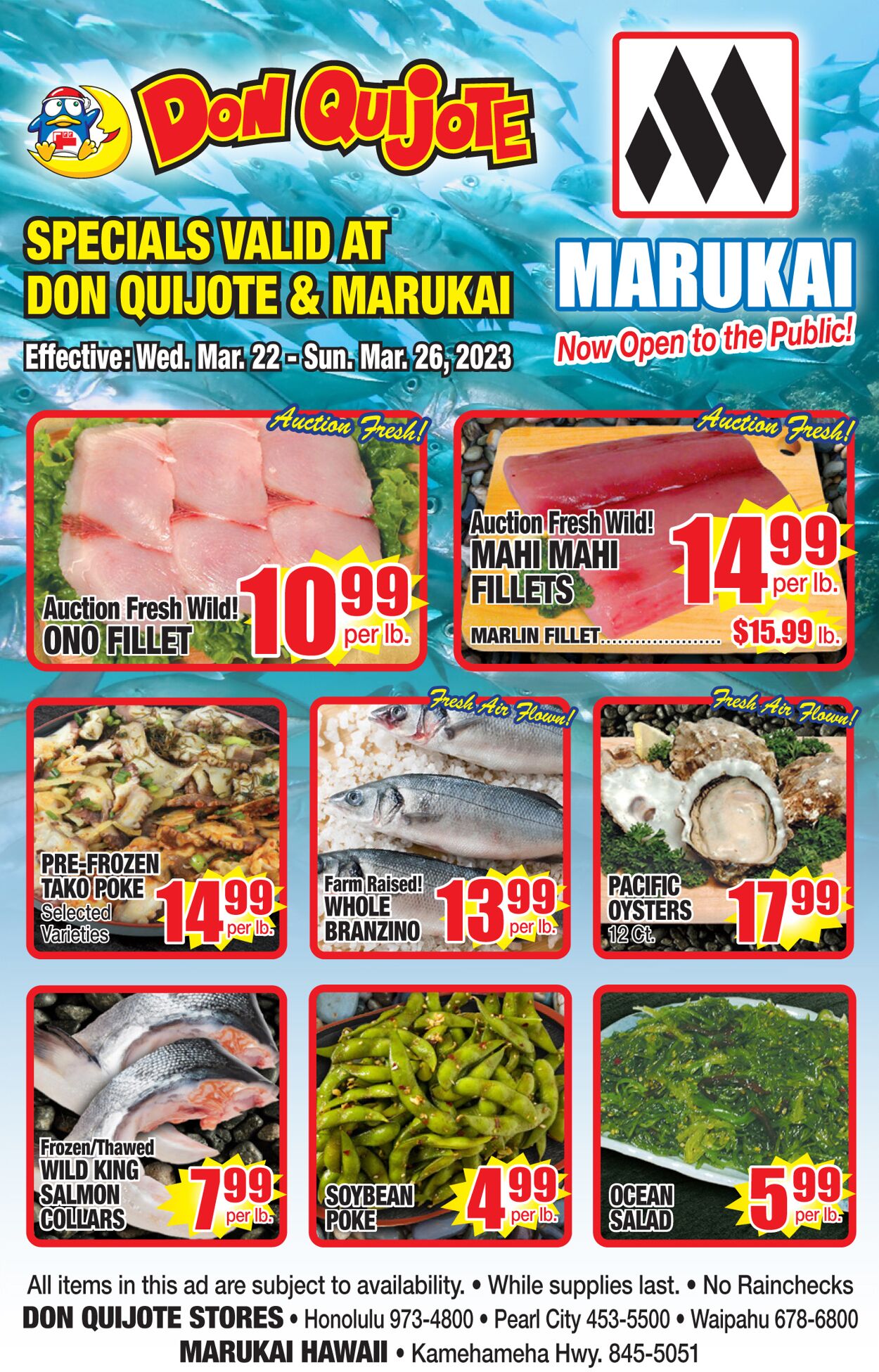Catalogue Don Quijote Hawaii from 03/22/2023