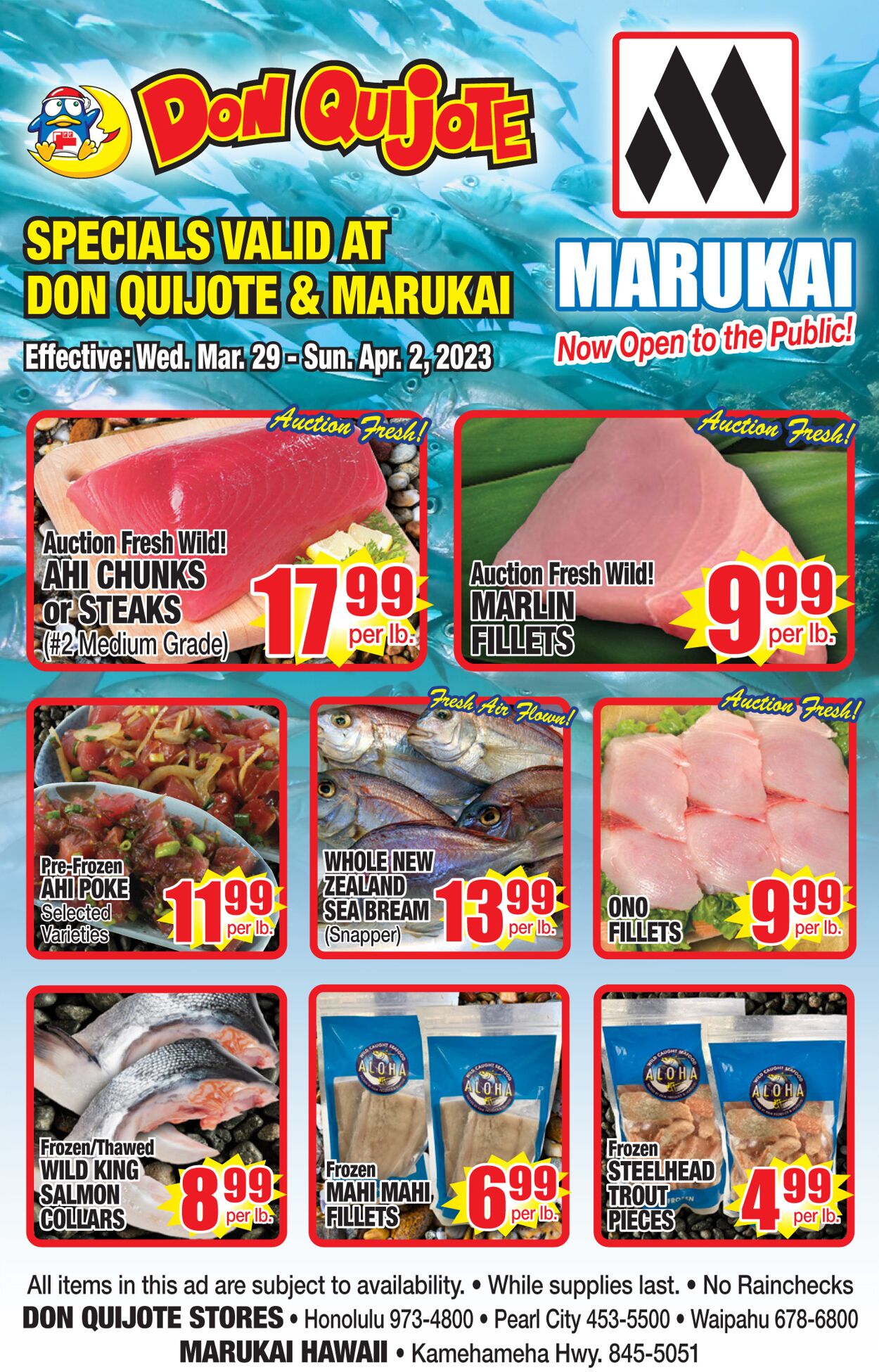Catalogue Don Quijote Hawaii from 03/29/2023