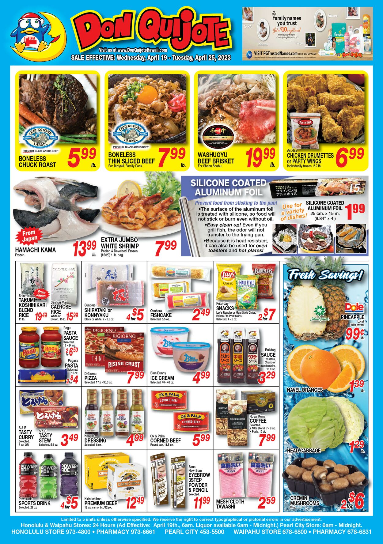 Catalogue Don Quijote Hawaii from 04/19/2023