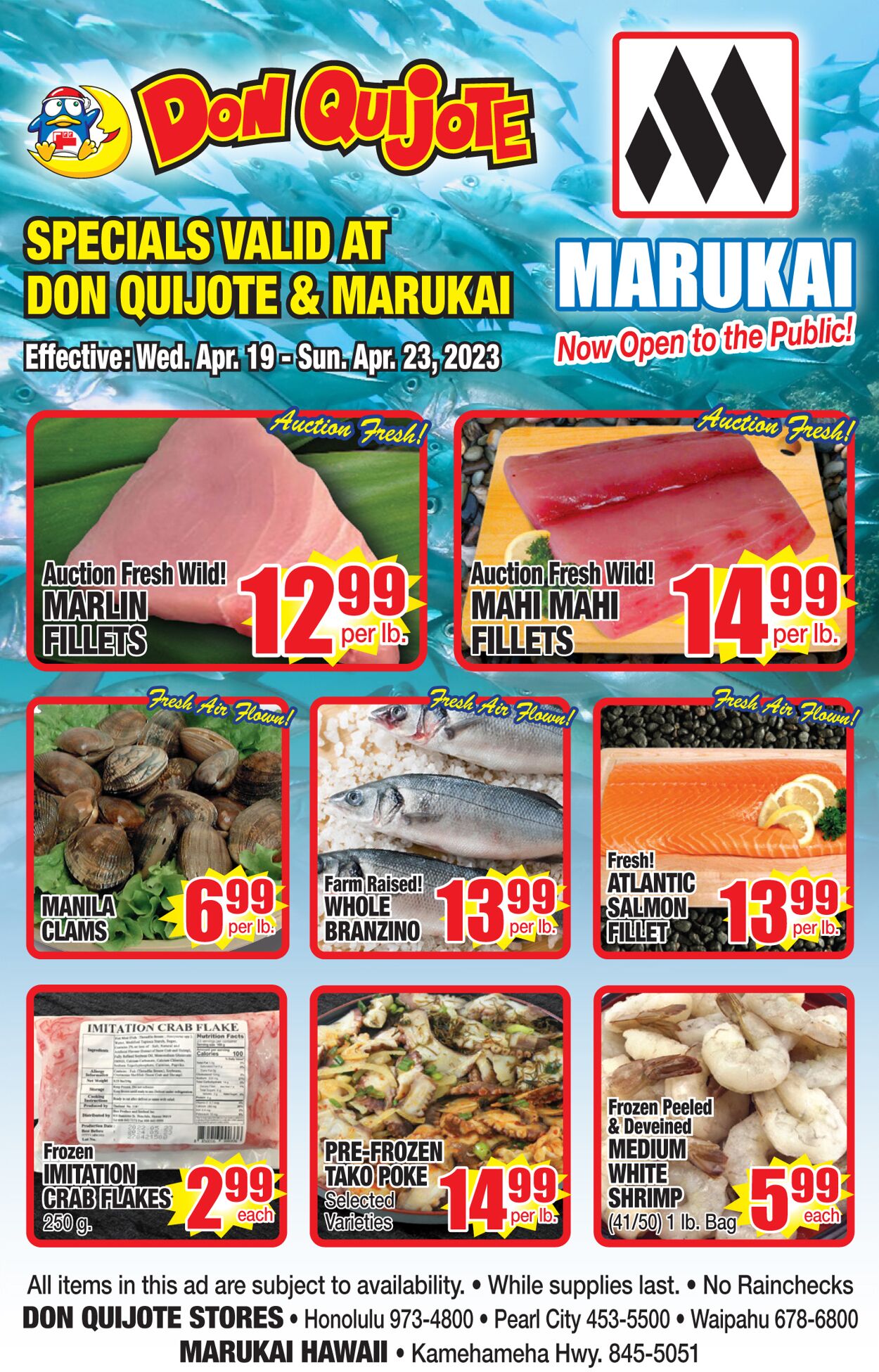 Catalogue Don Quijote Hawaii from 04/19/2023