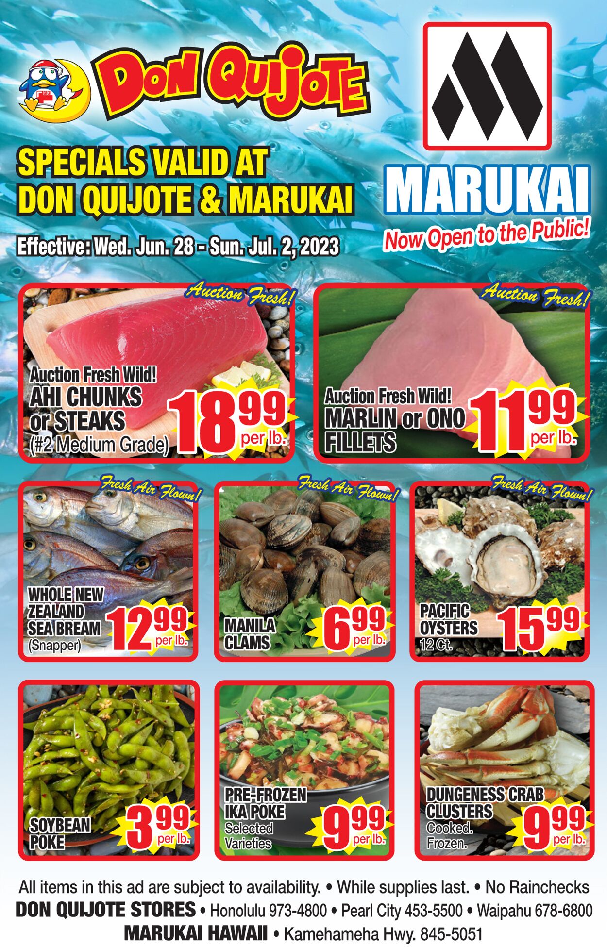 Catalogue Don Quijote Hawaii from 06/28/2023