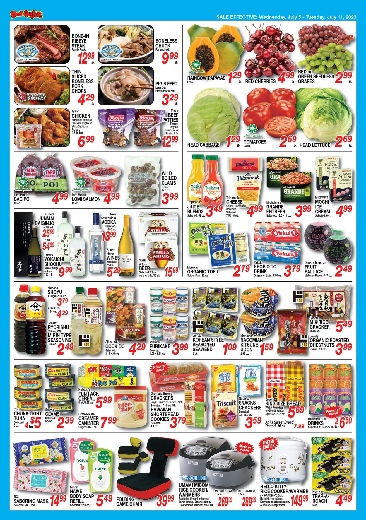 Catalogue Don Quijote Hawaii from 07/05/2023