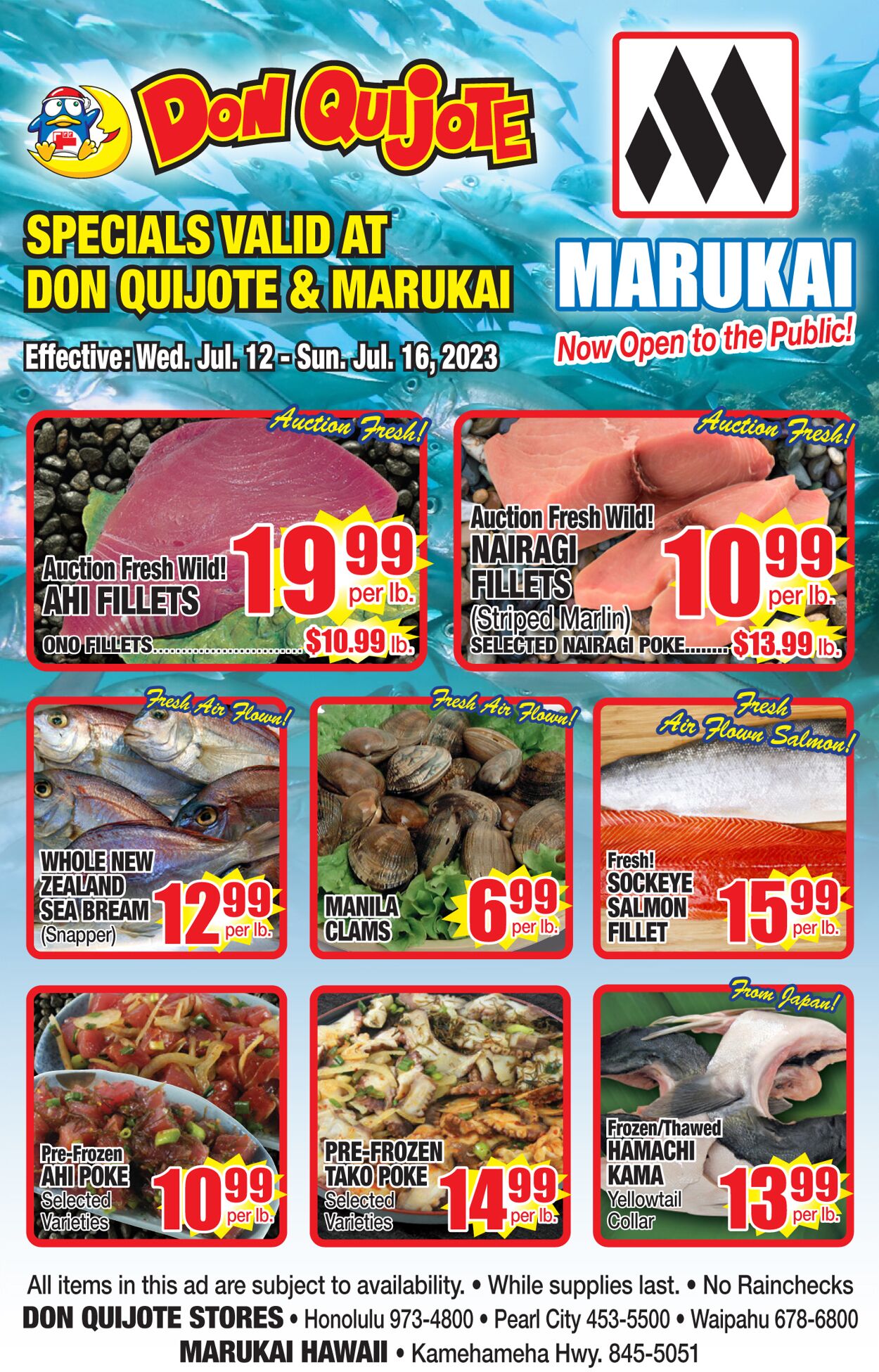 Catalogue Don Quijote Hawaii from 07/12/2023