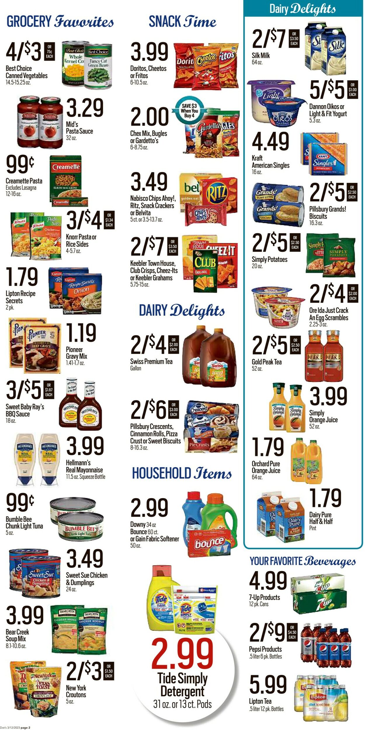 Catalogue Dot's Market from 03/13/2023
