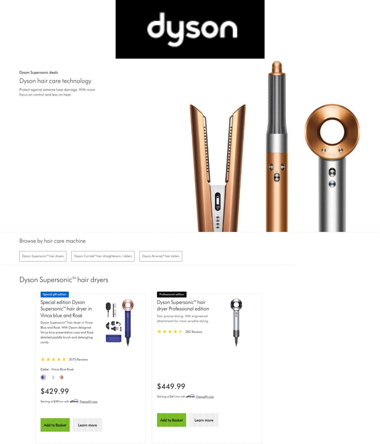 Catalogue Dyson from 09/21/2022