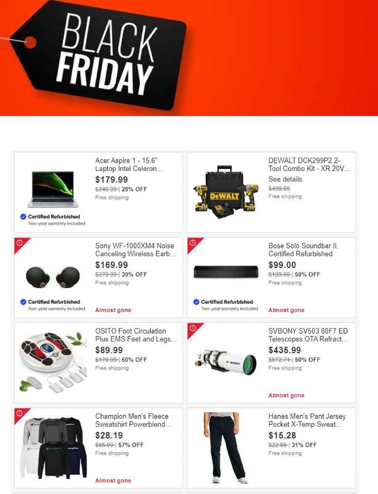 Catalogue eBay BLACK FRIDAY 2021 from 11/16/2021