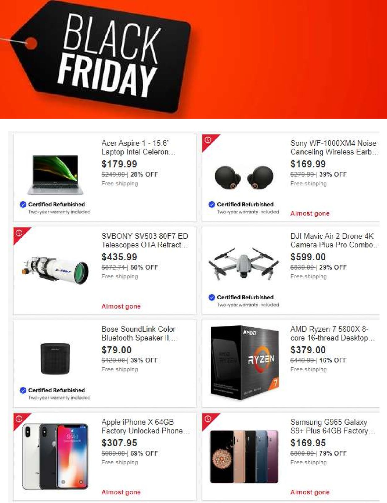 Catalogue eBay BLACK FRIDAY 2021 from 11/16/2021