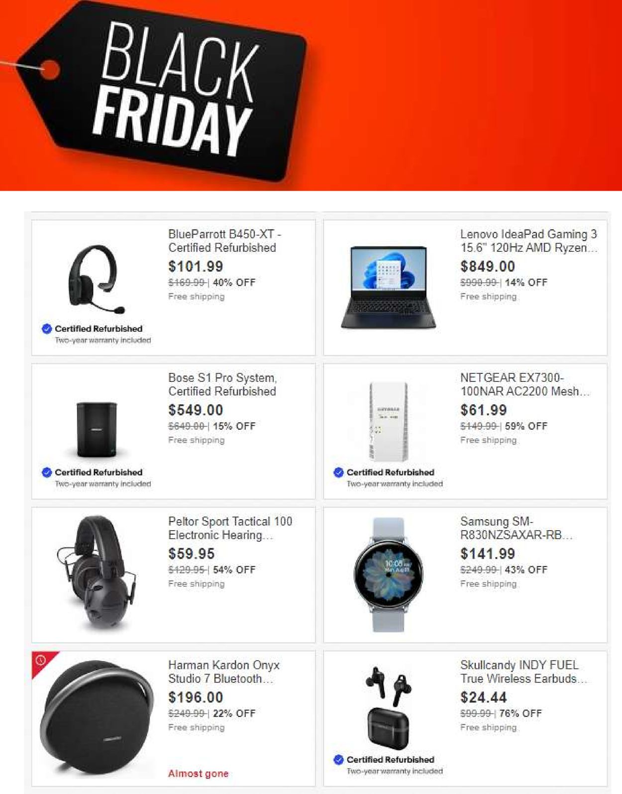 Catalogue eBay BLACK FRIDAY 2021 from 11/16/2021